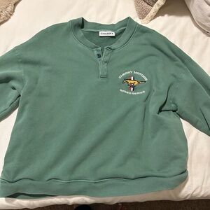 Cherry LA Henley sweatshirt